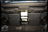 BASSER VW Amarok 10 inch subwoofer enclosure MDF construction close-up – by MC Audio Sydney
