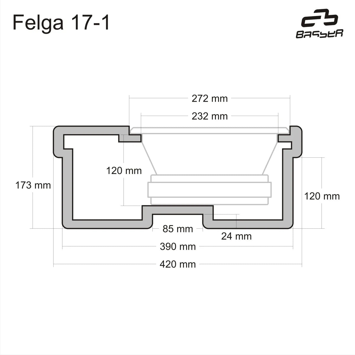 BASSER spare tyre 15L subwoofer enclosure close up finish – MC Audio Sydney