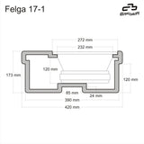 BASSER spare tyre 15L subwoofer enclosure close up finish – MC Audio Sydney