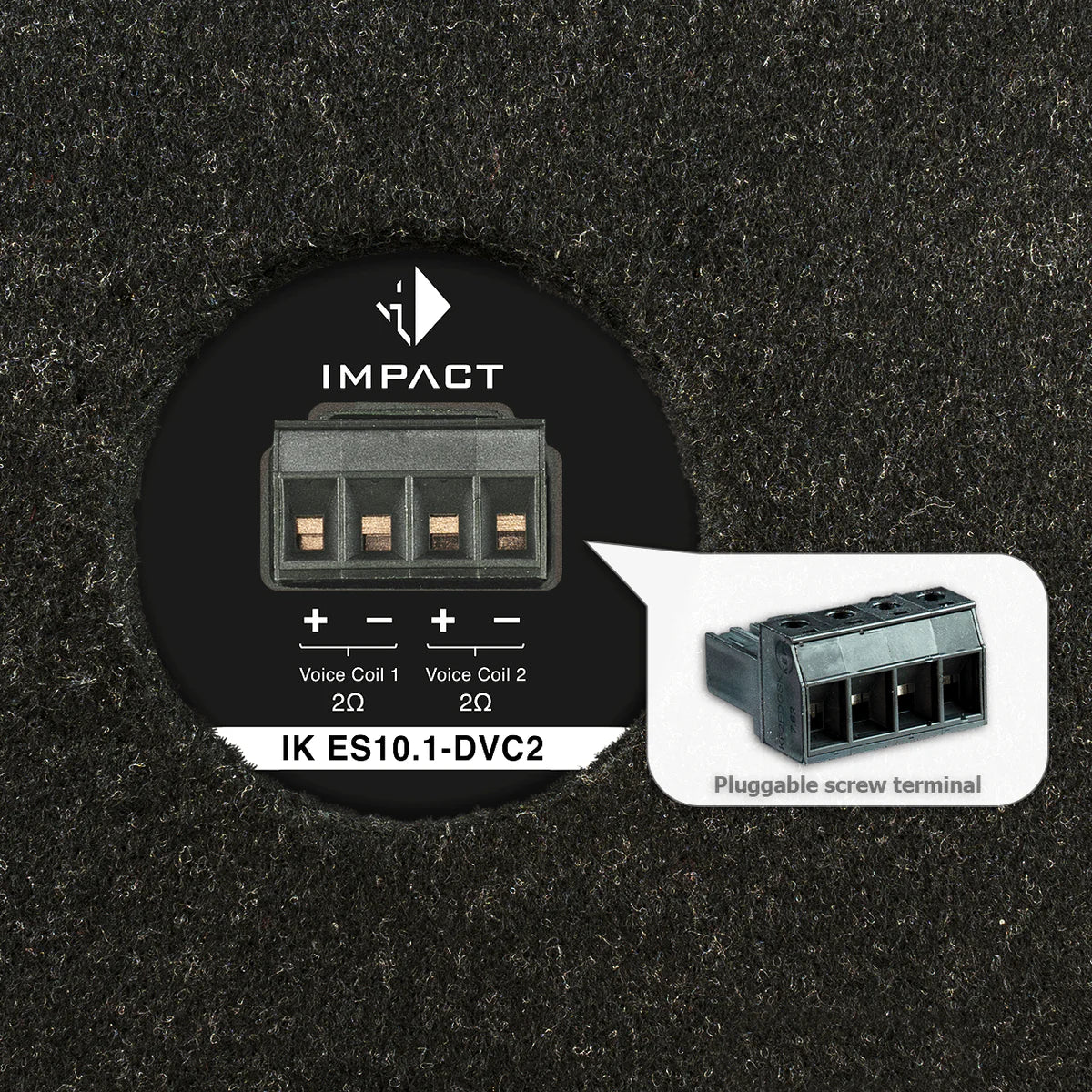 HELIX IK ES10.1-DVC2 - 10" 300W RMS Vented Subwoofer Bench Box | 2x2Ω