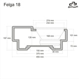 BASSER spare tyre 18 inch subwoofer enclosure installed example 15L – by MC Audio Sydney