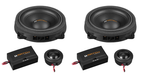 MATCH UP C42BMW-FRT.2 - 4" 2-Way PnP Compo Speaker Set, BMW & MINI Type 2 | 4Ω by MATCH | MC Audio S