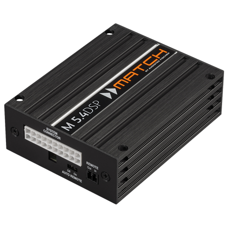 MATCH M 5.4DSP 5 channel plug and play micro amplifier with 9 channel DSP – MC Audio Sydney