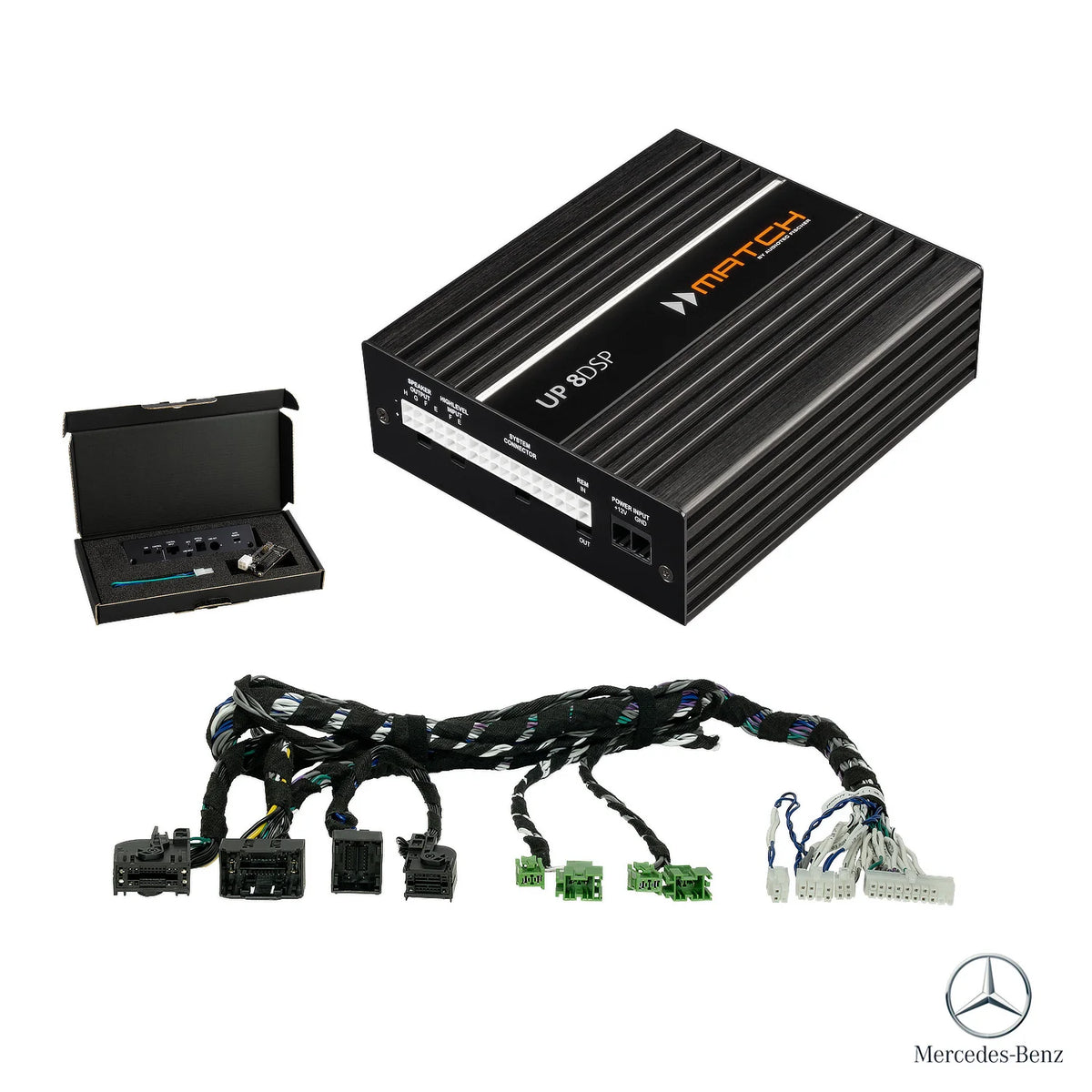 Mercedes C Class GLC MBUX 2023 MATCH UP 8DSP MK2 DSP amplifier with plug and play harness – MC Audio Sydney