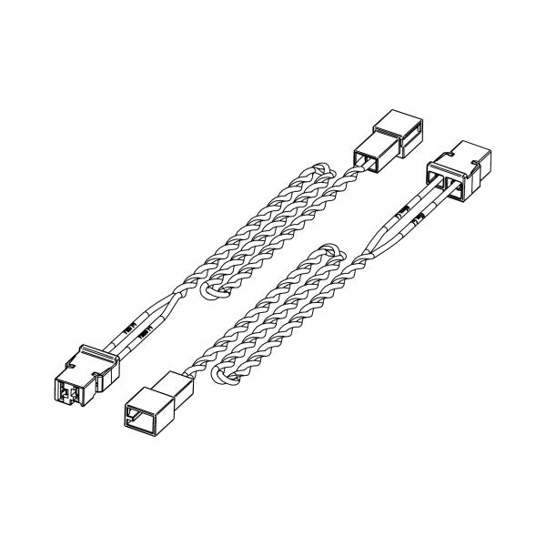HELIX CWK MB.FX-550C wire kit connecting Mercedes OEM speaker wiring to HELIX FlexMount crossover 55 cm – by MC Audio Sydney