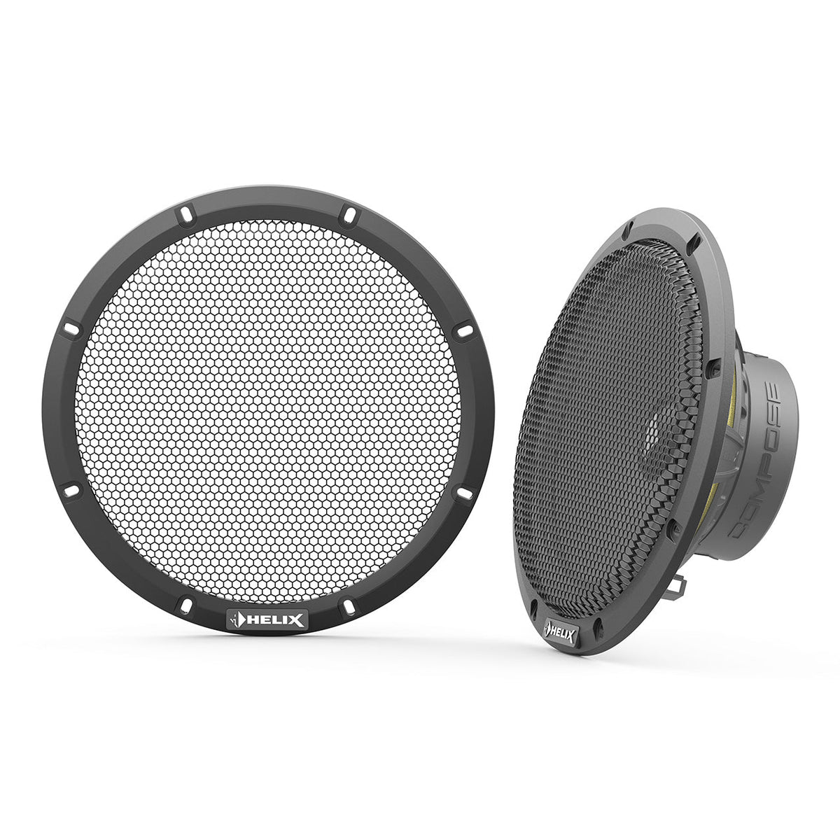 HELIX CiA SG200 8 inch speaker grille set for HELIX COMPOSE car audio speakers – by MC Audio Sydney
