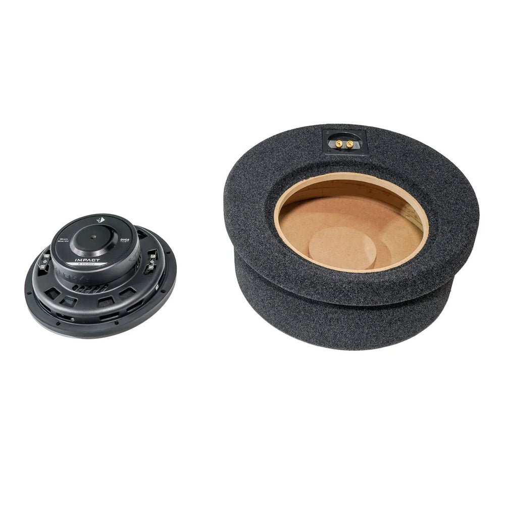 BASSER Fit-Box 10 inch subwoofer enclosure boot integration example – MC Audio Sydney