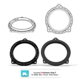 HELIX FlexMount CFMK100 side profile speaker adapter thickness detail – by MC Audio Sydney