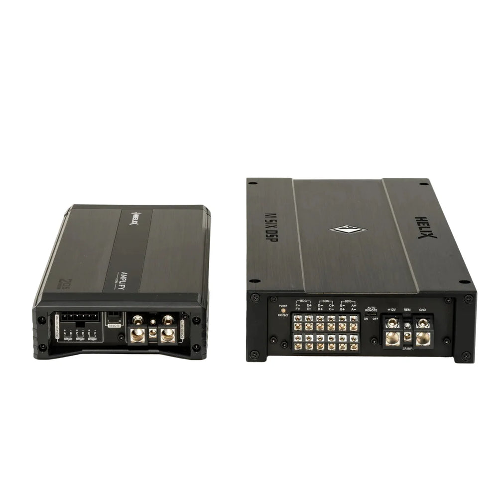 HELIX AMPLIFY 206 DSP side profile heatsink and thermal management – by MC Audio Sydney