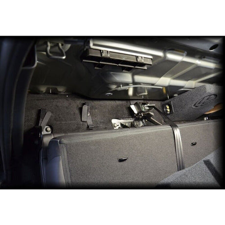 10” subwoofer enclosure installed in VW Amarok – custom bass loudspeaker setup by MC Audio Sydney