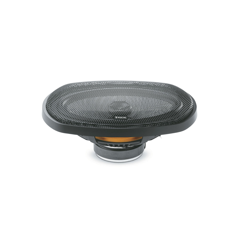Focal 690 AC coaxial speaker close-up showing polyglass cone and integrated tweeter – by MC Audio Sydney