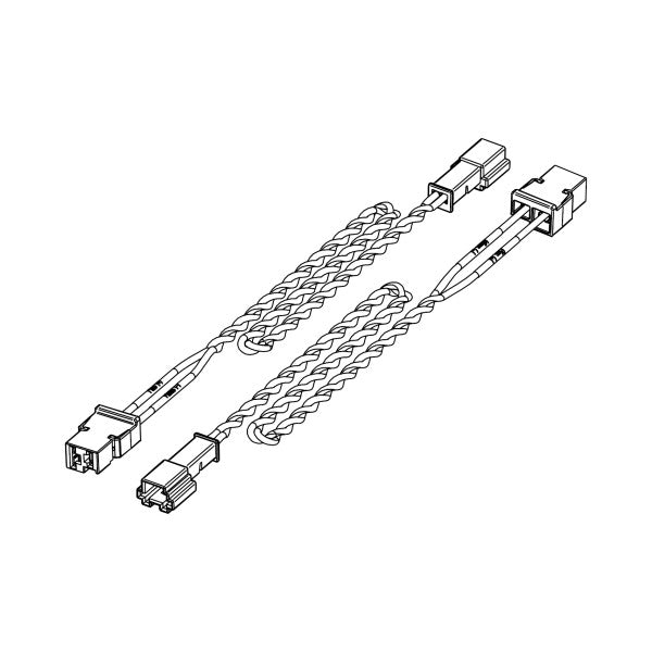 HELIX CWK POR.FX-550C wire kit connecting Porsche OEM speaker wiring to HELIX FlexMount crossover 55 cm – by MC Audio Sydney