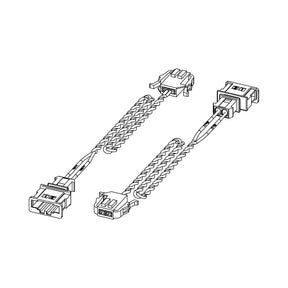 HELIX CWK POR2.M-225FC wire kit connecting Porsche OEM speaker type 2 to midrange driver 25.5 cm – by MC Audio Sydney