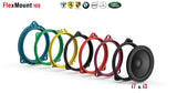 HELIX FlexMount CFMK100 4 inch 3D printed speaker adapter pair front view – by MC Audio Sydney