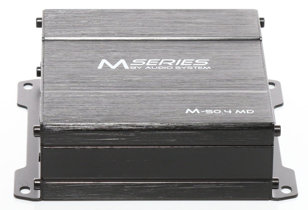 Audio System M-50.4 MD amplifier input and output connections – 4-channel digital amplifier by MC Audio Sydney