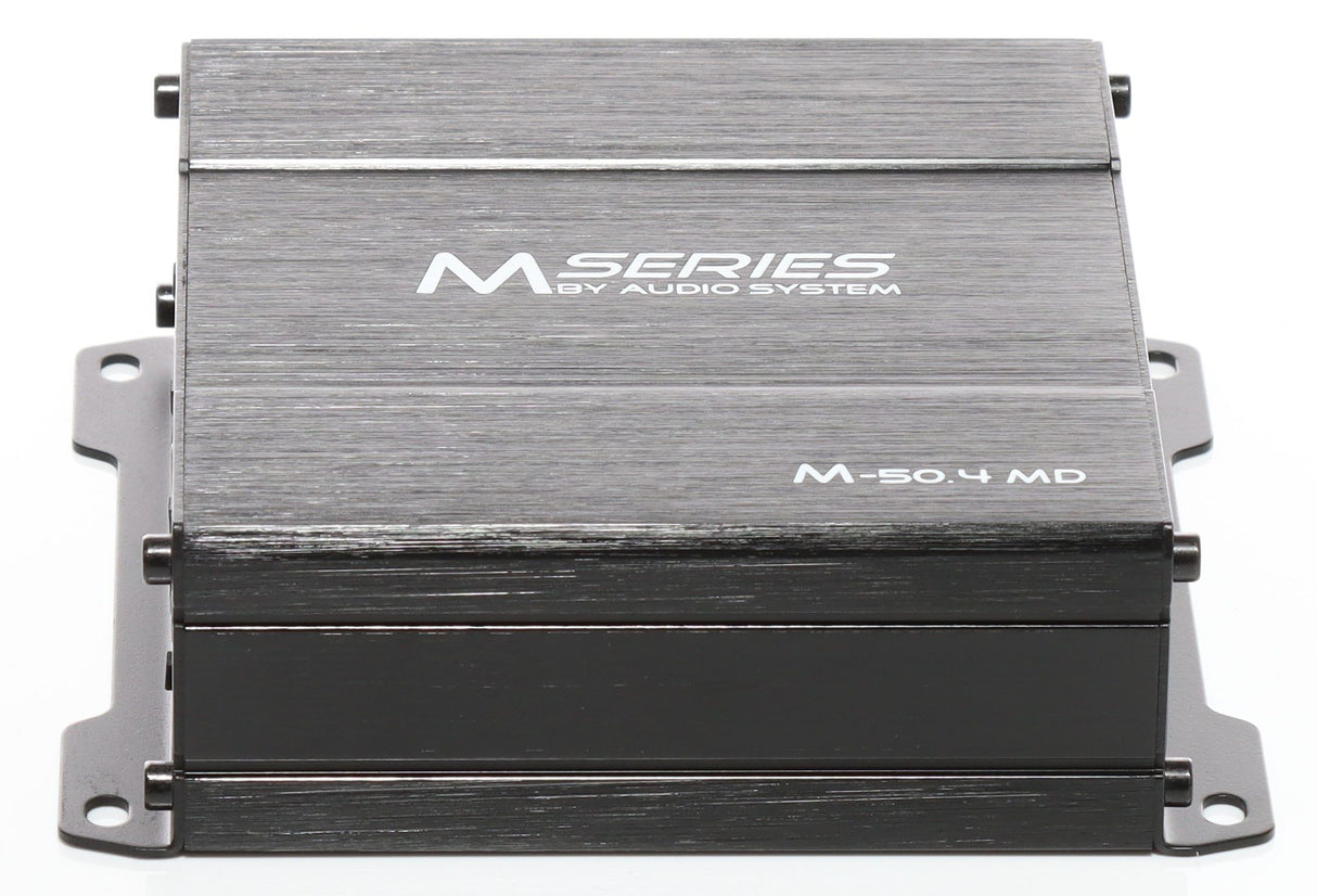 Audio System M-50.4 MD amplifier input and output connections – 4-channel digital amplifier by MC Audio Sydney