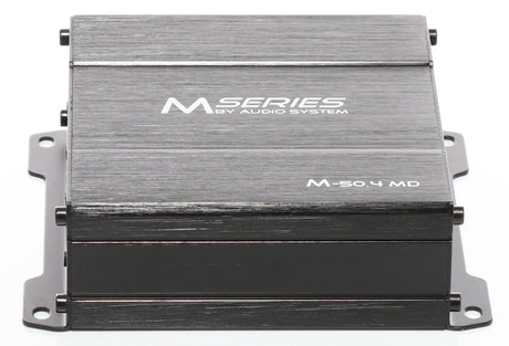 Audio System M-50.4 MD amplifier input and output connections – 4-channel digital amplifier by MC Audio Sydney