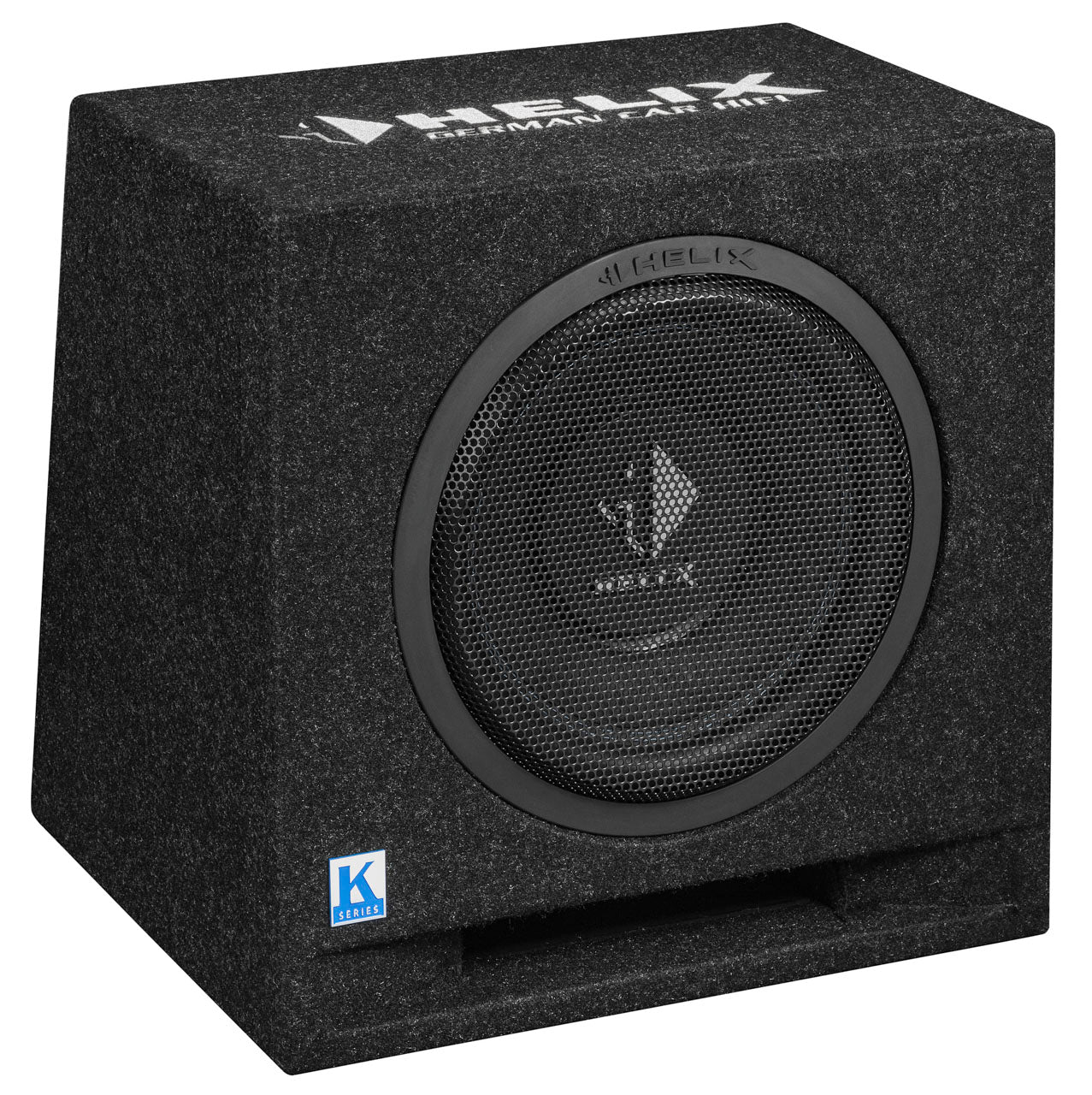 HELIX K 10E 10” 300W RMS 2×2Ω vented subwoofer enclosure – high-performance bass system by MC Audio Sydney
