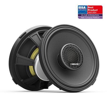 ALT text: HELIX Ci3 C100.2FM-S3 MK2 4 inch 2-way coaxial speaker pair FlexMount 3Ω – MC Audio Sydney