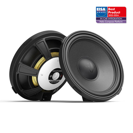 HELIX Ci7 M100FM-S3 4” hi-end midrange speaker pair with FlexMount | 3Ω – installed by MC Audio Sydney