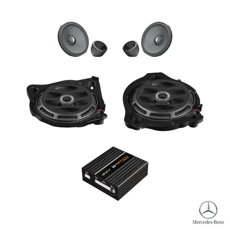HELIX Ci3 front speaker, subwoofer and DSP amplifier upgrade package for Mercedes-Benz C-Class W205 factory sound system – MC Audio Sydney