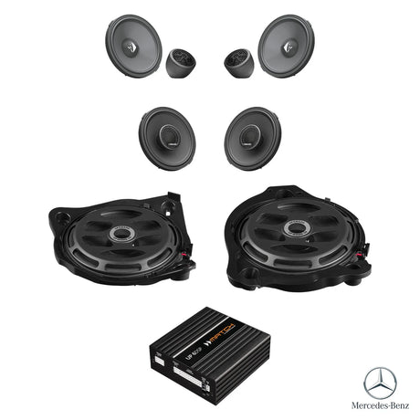 HELIX Ci3 speaker, subwoofer and DSP amplifier upgrade package for Mercedes-Benz C-Class W205 factory sound system – MC Audio Sydney