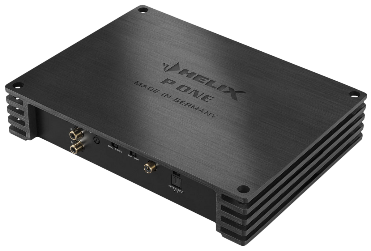 HELIX P ONE MK2 mono digital amplifier 1 ohm stable front view – by MC Audio Sydney
