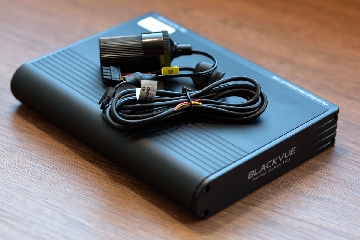BlackVue B-130X connection ports – 3000mAh parking mode dash cam battery by MC Audio Sydney