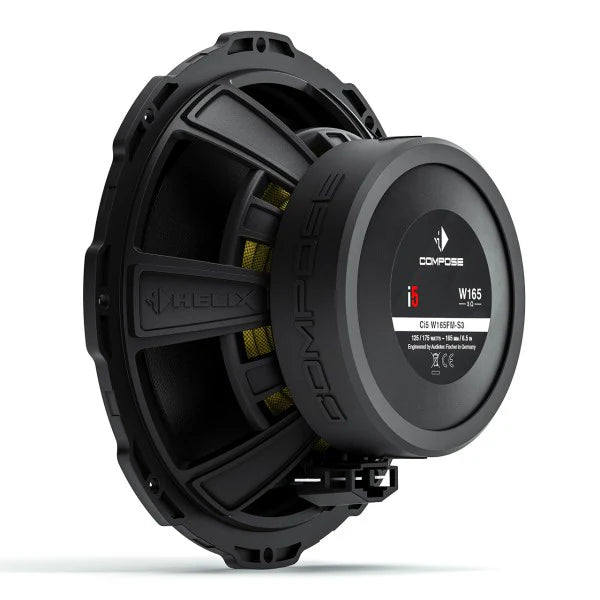 HELIX Ci5 W165FM-S3 rear motor structure detail 3 ohm midbass woofer – MC Audio Sydney