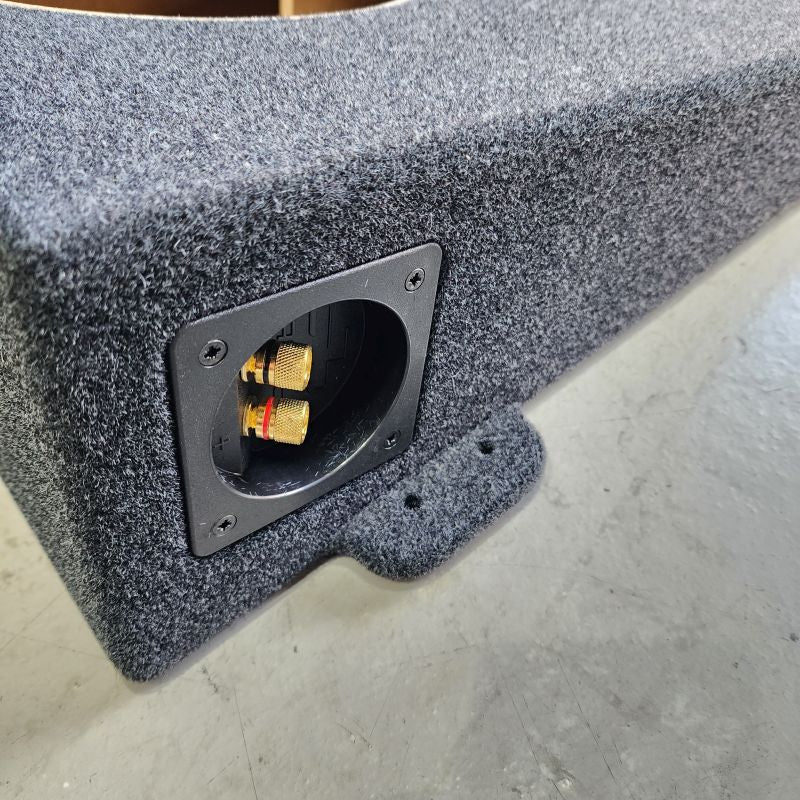 BASSER Hilux premium fit box 10 inch mounting surface detail – MC Audio Sydney