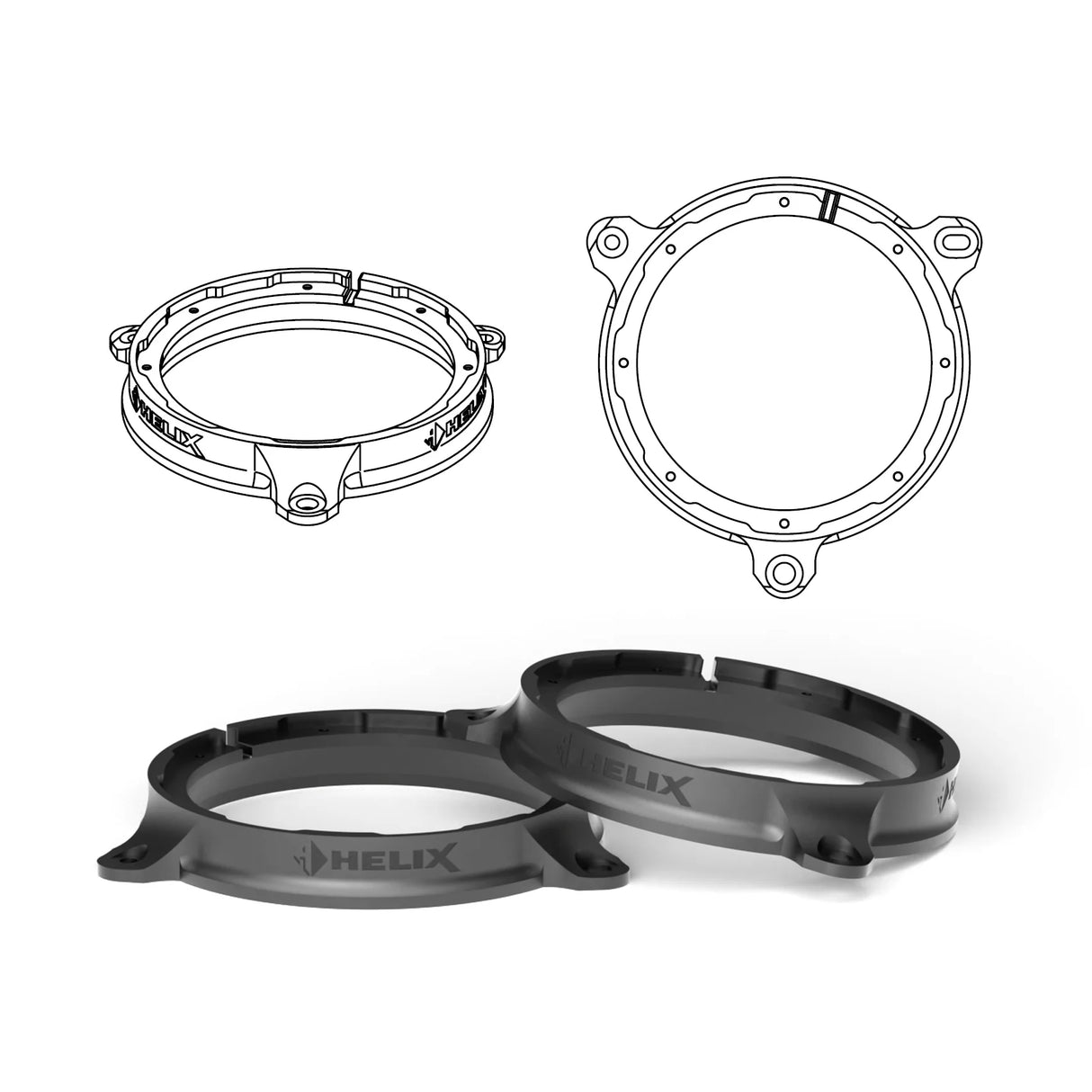 HELIX FlexMount CFMK165 vibration damping surface detail – by MC Audio Sydney
