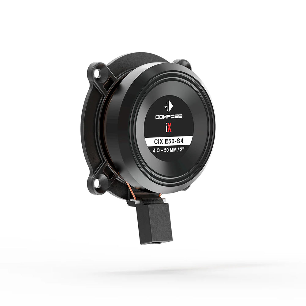 HELIX CiX E50-S4 back view and terminal detail hidden speaker system – MC Audio Sydney