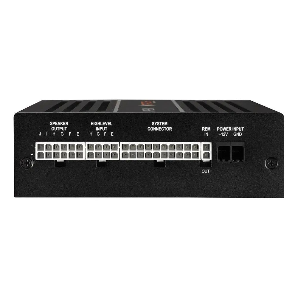 MATCH UP 10DSP top view – compact ten-channel amplifier with integrated DSP by MC Audio Sydney