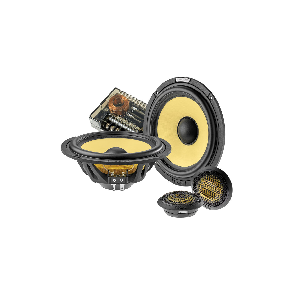 Focal ES 165 K2S 6.5 inch K2 Power EVO Slim 2-way component speaker system 4 ohm – by MC Audio Sydney