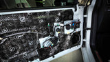 Soundproofing installation in VW Golf GTI doors at MC Audio Sydney