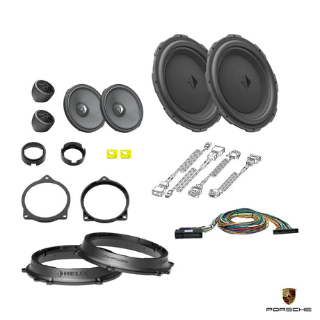 Plug and play HELIX Ci3 Ci5 speaker upgrade with DSP amplifier for Porsche 911 992 BOSE extra bass package – MC Audio Sydney