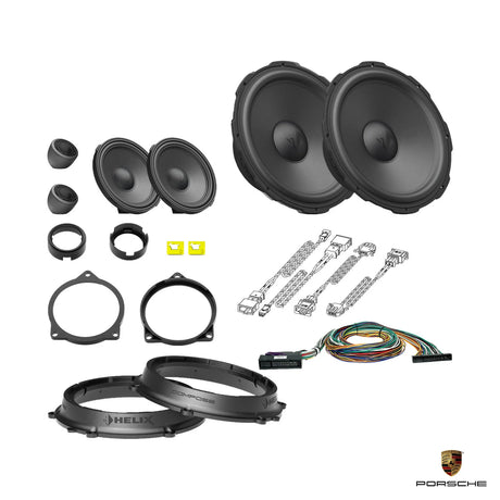 Plug and play HELIX Ci7 front speaker upgrade with DSP amplifier for Porsche 911 992 BOSE – MC Audio Sydney