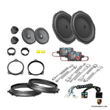 Plug and play HELIX Ci3 Ci5 front speaker upgrade with DSP amplifier for Porsche Boxster 982 718 extra bass package – MC Audio Sydney