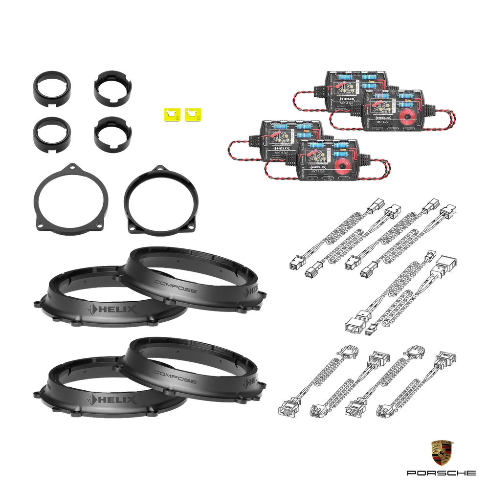 Plug and play HELIX Ci3 speaker upgrade for Porsche Cayenne 9YA 536 OEM audio system – MC Audio Sydney