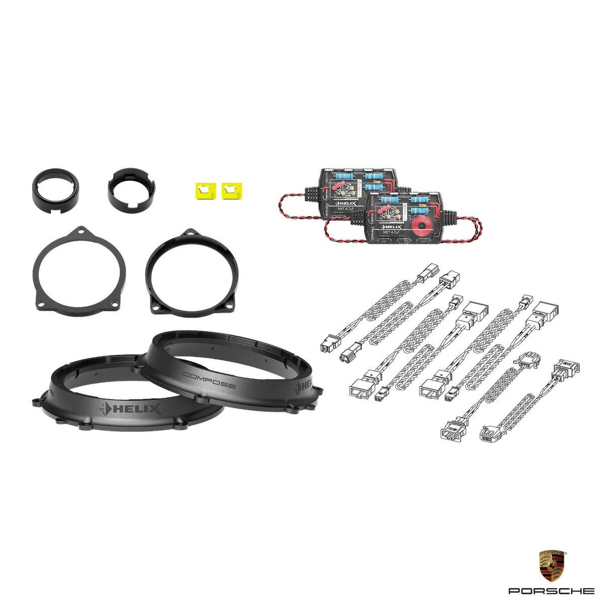 Plug and play HELIX Ci3 speaker upgrade for Porsche Macan 95B Facelift OEM audio system – MC Audio Sydney