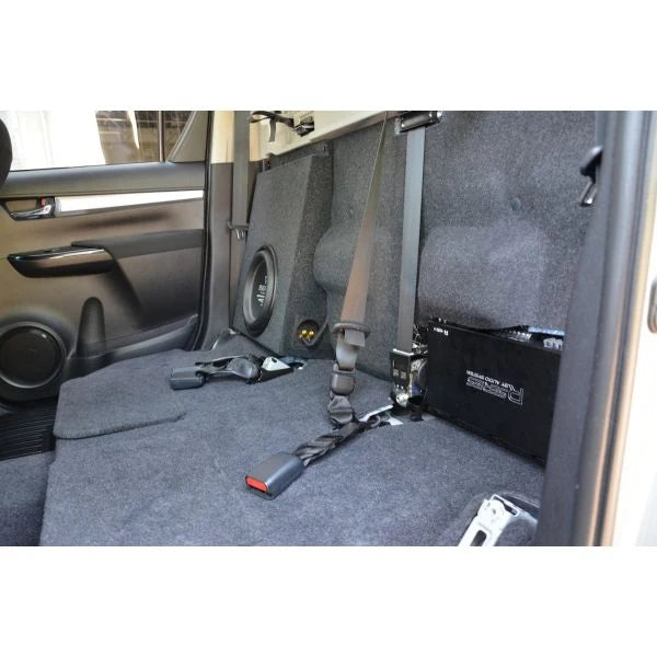 Plug and play HELIX Ci7 front speaker, subwoofer and DSP amplifier upgrade for Toyota Hilux SR5 Dual Cab – MC Audio Sydney