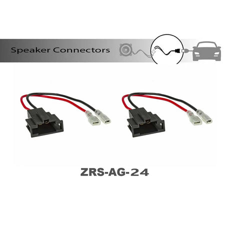 4CARMEDIA ZRS-AG 24 OEM speaker connector adapter for Audi plug and play speaker installation – MC Audio Sydney