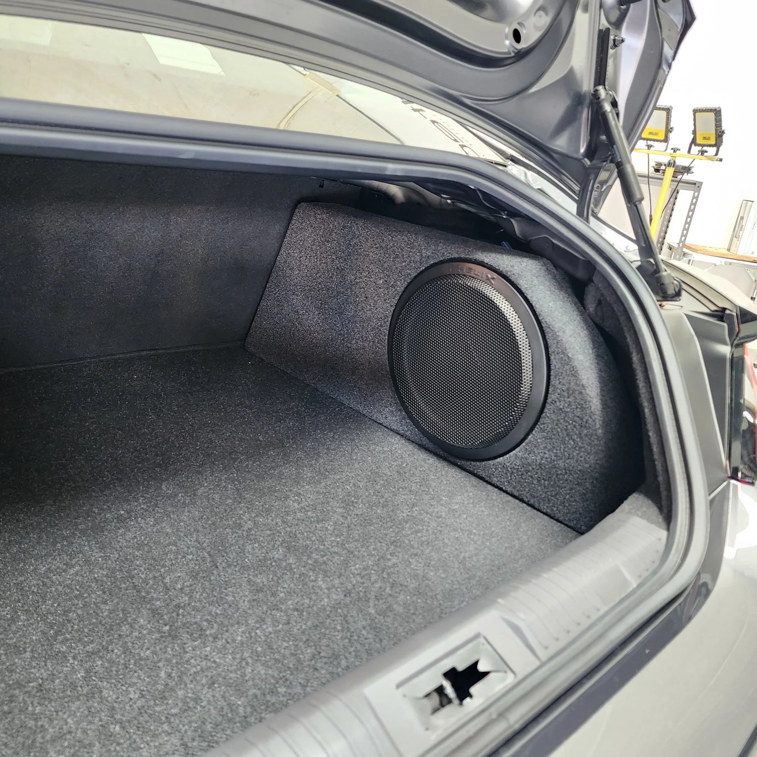Subaru BRZ HELIX Ci3 speaker upgrade with right-side subwoofer and DSP amplification – MC Audio Sydney