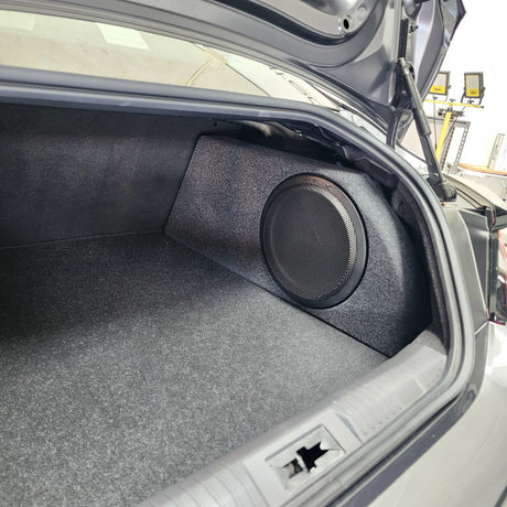Subaru BRZ HELIX Ci3 speaker upgrade with right-side subwoofer and DSP amplification – MC Audio Sydney