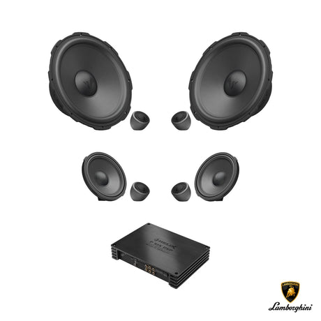 HELIX Ci7 high-end speaker and DSP amplifier upgrade package for Lamborghini Huracán factory audio system – MC Audio Sydney
