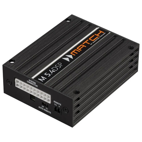 MATCH M 5.4DSP 5-channel Class-HD digital signal processor amplifier – compact power solution by MC Audio Sydney