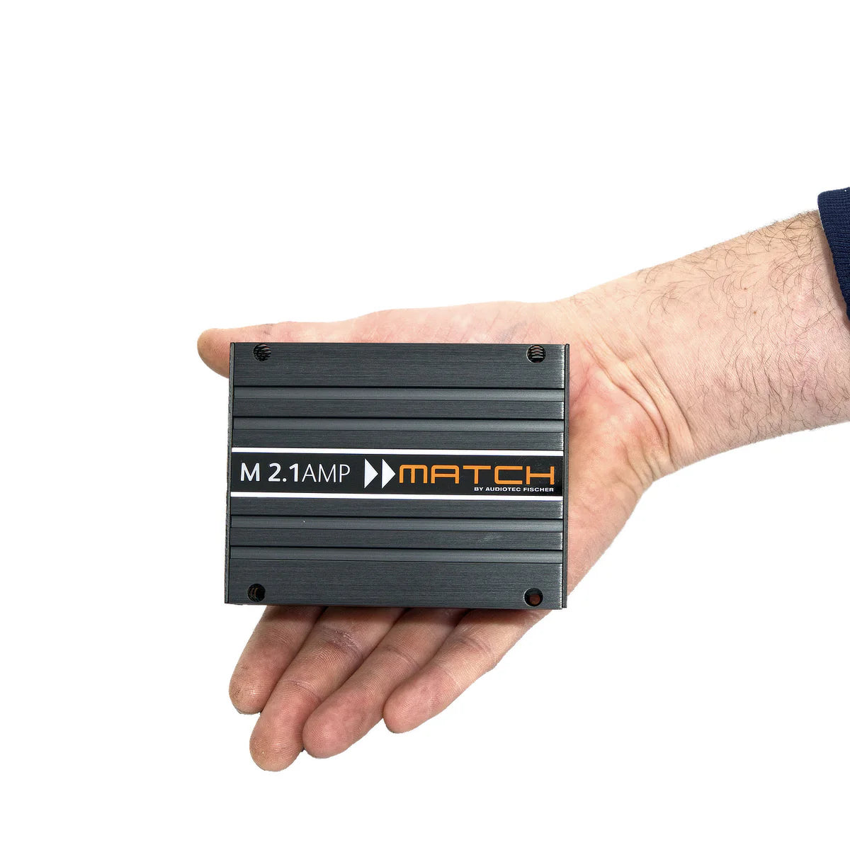 MATCH M 2.1AMP top view compact micro amplifier design – by MC Audio Sydney