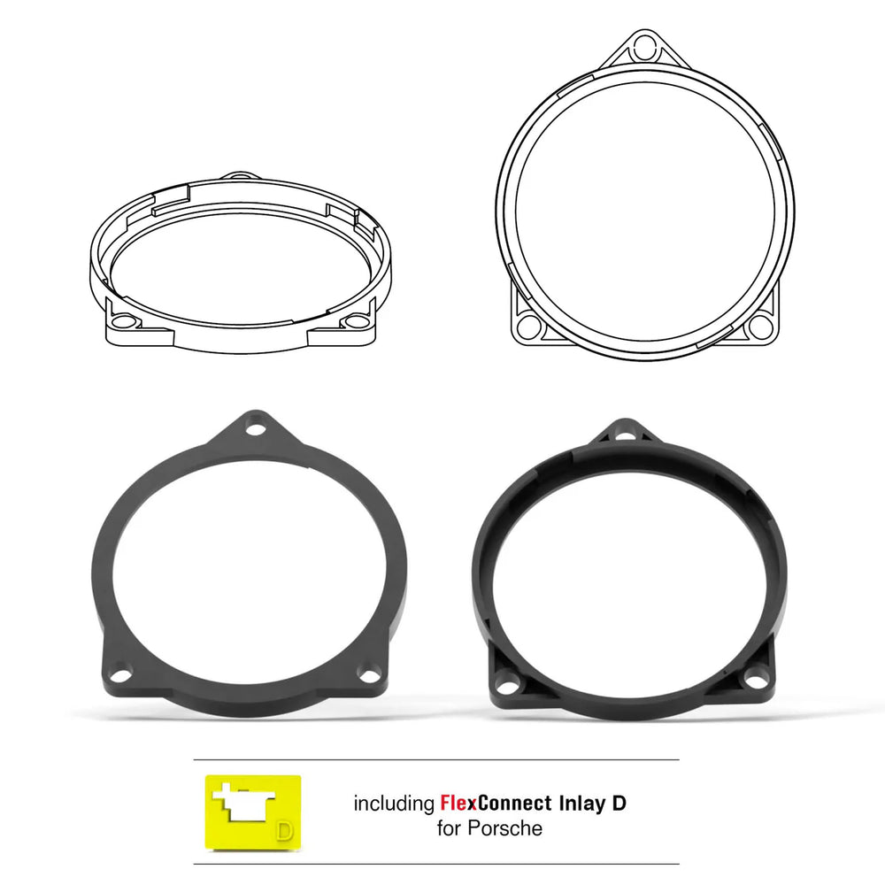 HELIX FlexMount CFMK100 compatibility overview 4 inch speaker mounting – by MC Audio Sydney