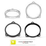 HELIX FlexMount CFMK100 compatibility overview 4 inch speaker mounting – by MC Audio Sydney