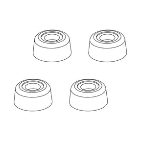 HELIX IMPACT UniFeet-Kit universal plastic subwoofer feet set of 4 pieces – by MC Audio Sydney
